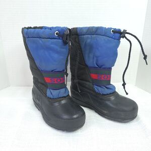 SOREL Winter Snow Boots Green Blue Size 11 Unisex Kids